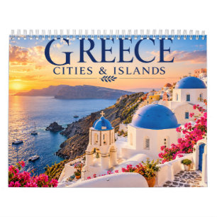 Greece Cities & Islands Scenic Travel Calendar