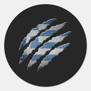 Greece Classic Round Sticker