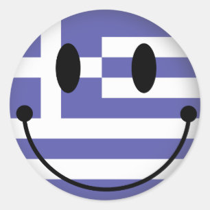 Greece Classic Round Sticker