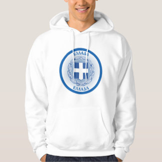 Greece Coat of Arms Circle Shape Hoodie
