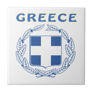GREECE Coat Of Arms Tile