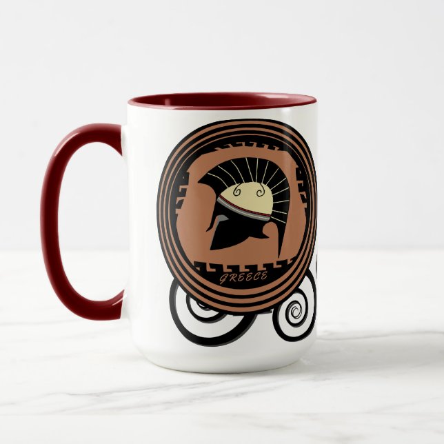 Greece Corinthian Helmet Mug (Left)