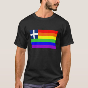 greece country gay proud rainbow flag homosexual T-Shirt