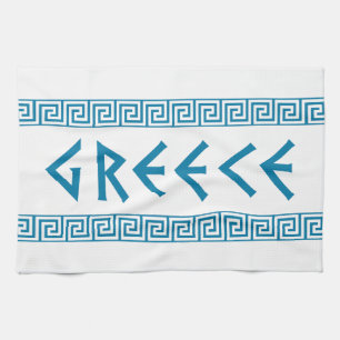 greece country nation text name symbol greek trave kitchen towel