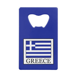 Greece Credit Card Bottle Opener