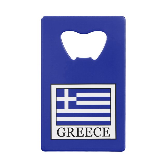Greece Credit Card Bottle Opener (Front)