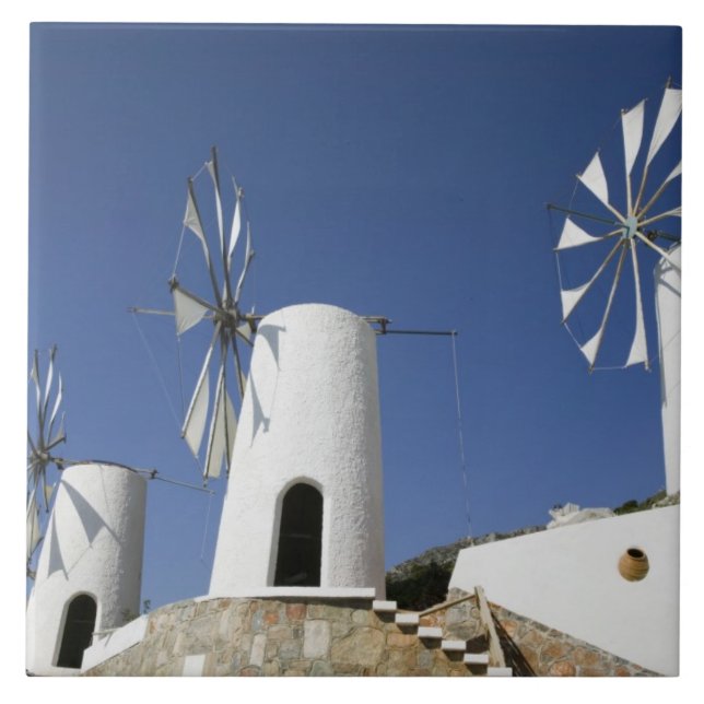 GREECE, CRETE, Iraklio Province, Ano Kera: Tile (Front)