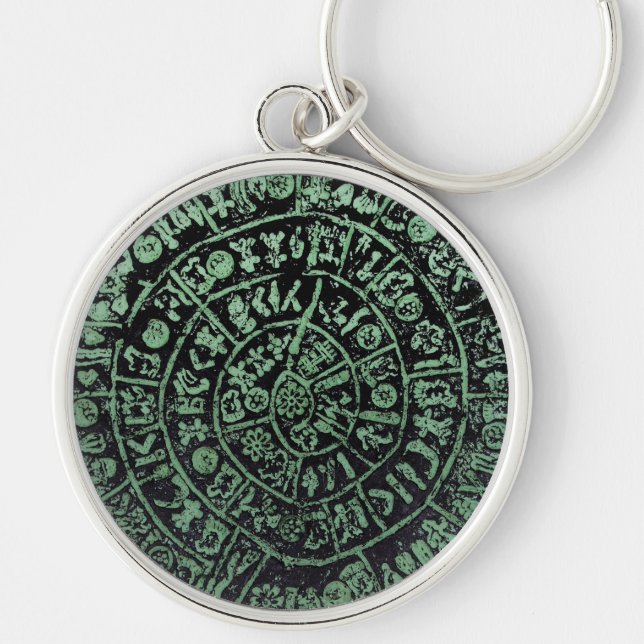 Greece Crete Phaistos ancient disc history code Mi Keychain (Front)