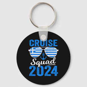 Greece Cruise Squad 2025 Matching Family Group Gre Keychain