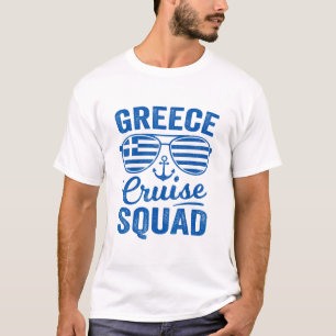 Greece Cruise Squad 2025 Mediterranean Greek Famil T-Shirt