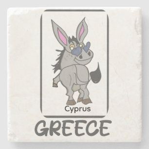 Greece Donkey Stone Coaster