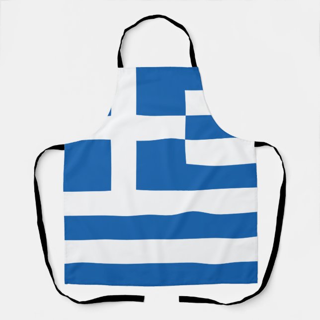 Greece Flag Apron (Front)