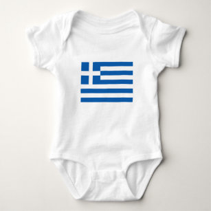 Greece Flag Baby Bodysuit