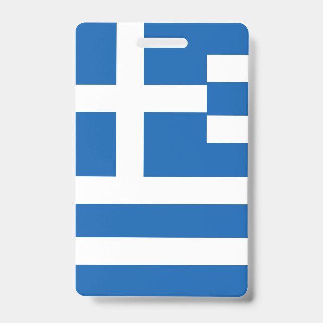Greece Flag Badge (Front)