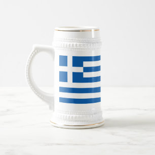 Greece Flag Beer Stein