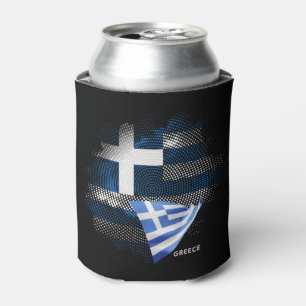 Greece flag can cooler