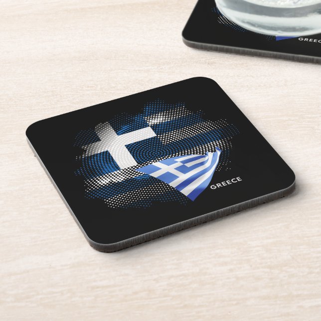 Greece flag coaster (Left Side)