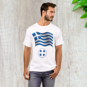 Greece Flag Coat Of Arms T-Shirt