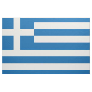 Greece Flag Fabric