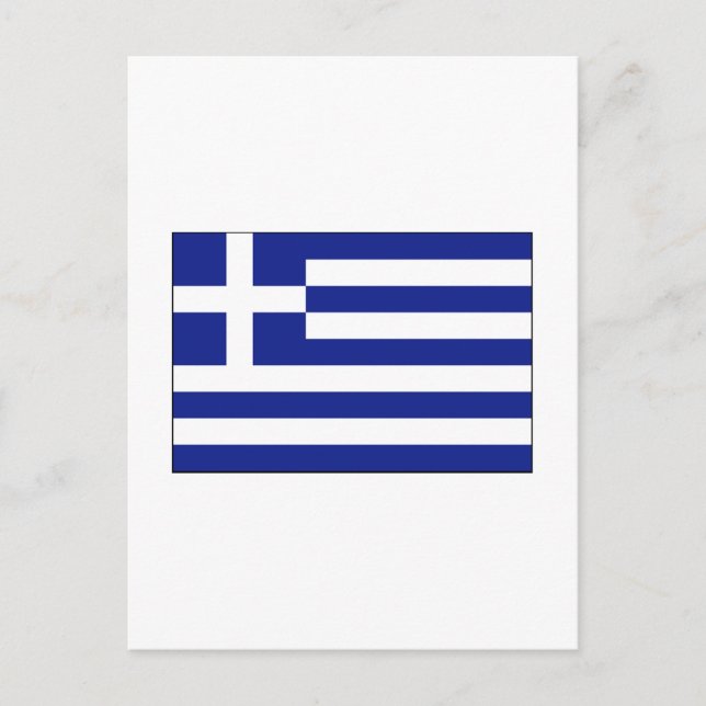 Greece FLAG International Postcard (Front)