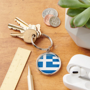 Greece flag keychain