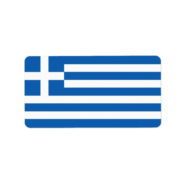 Greece flag label (Front)