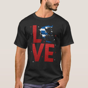 Greece Flag Love Patriotic Greek Pride Travel T-Shirt