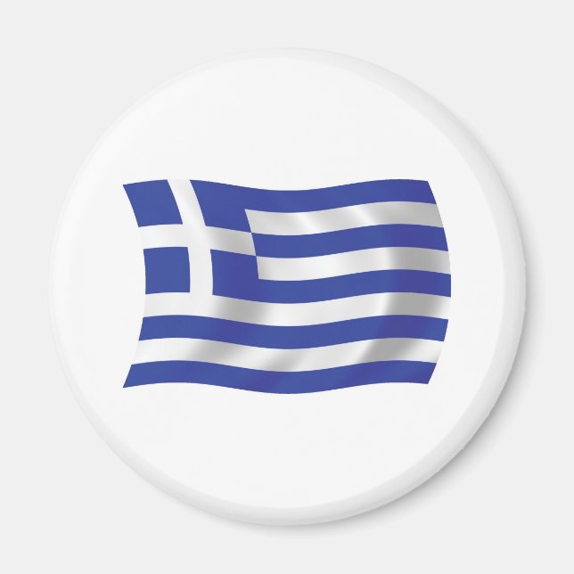Greece Flag Magnet (Front)