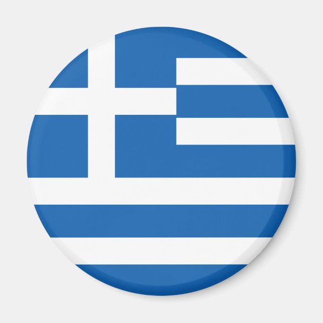 Greece Flag Magnet (Front)