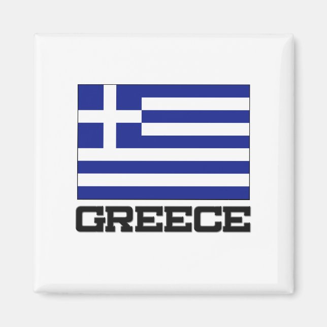 Greece Flag Magnet (Front)