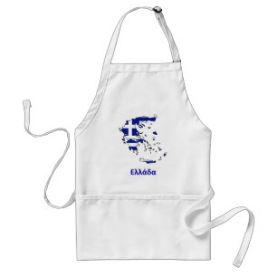 GREECE FLAG MAP STANDARD APRON