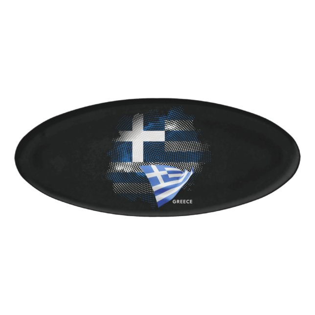 Greece flag name tag (Front)