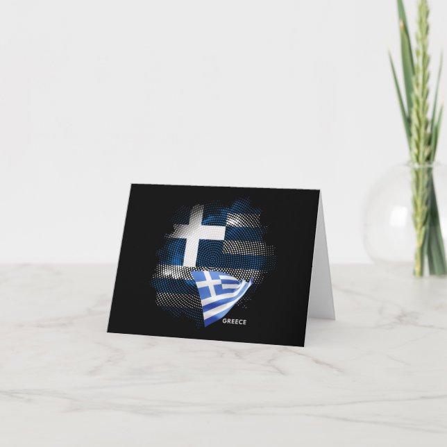 Greece flag note card (Front)