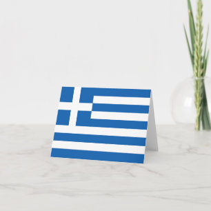 Greece flag note card