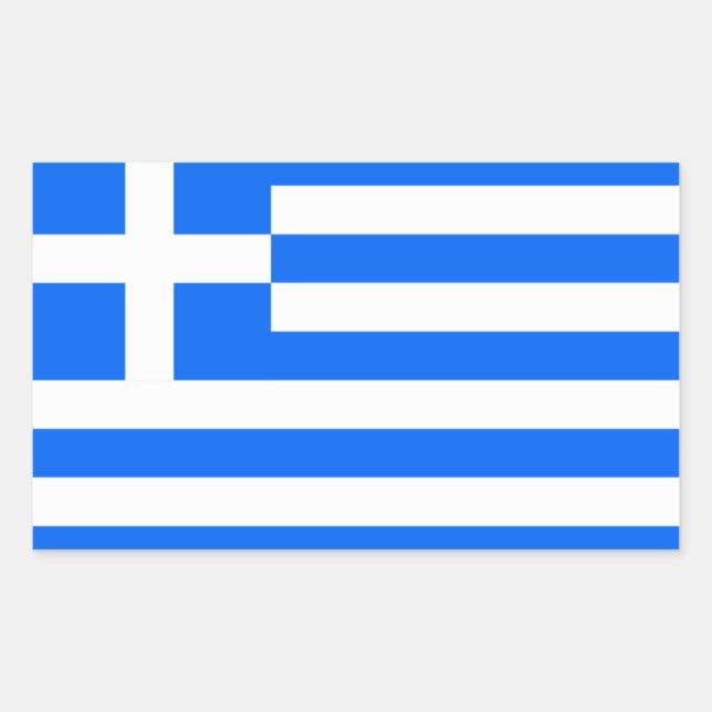 Greece: Flag of Greece Sticker (Front)