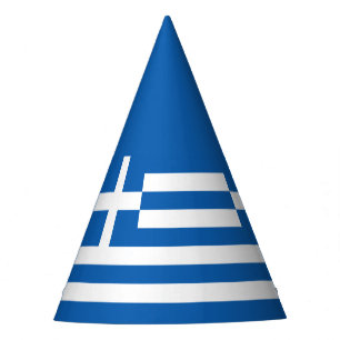 Greece flag party hat