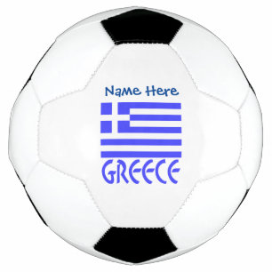 Greece Flag Personalized Soccer Ball