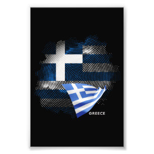 Greece flag photo print