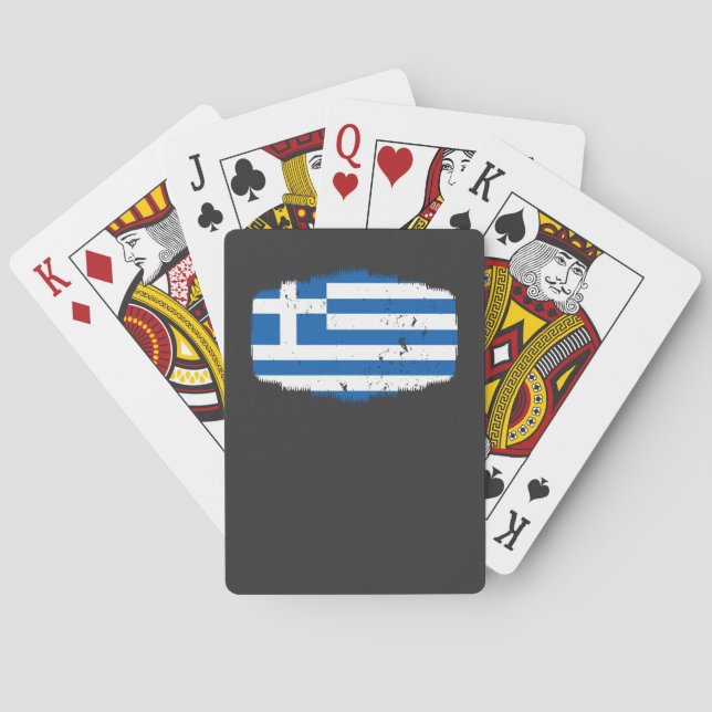 Greece Flag Playing Cards (Back)