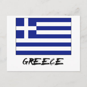Greece Flag Postcard