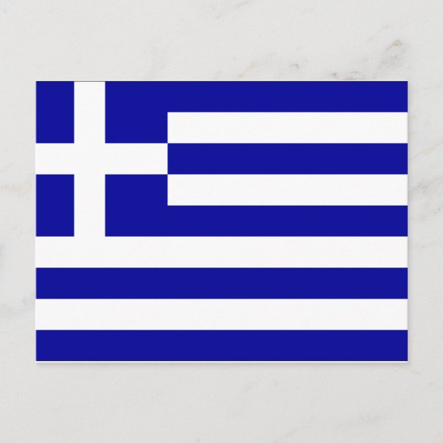 Greece Flag Postcard (Front)