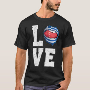 Greece Flag Soccer Fan Love Greek T-Shirt