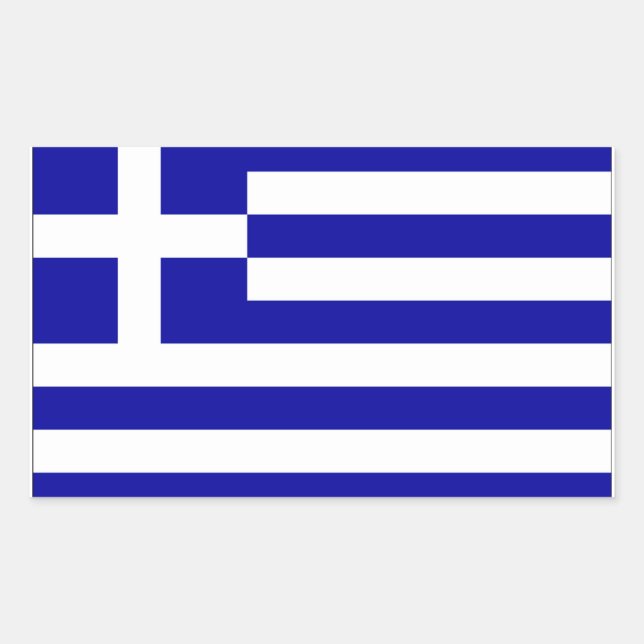 Greece Flag Sticker (Front)