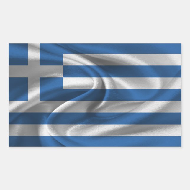 Greece Flag Sticker (Front)