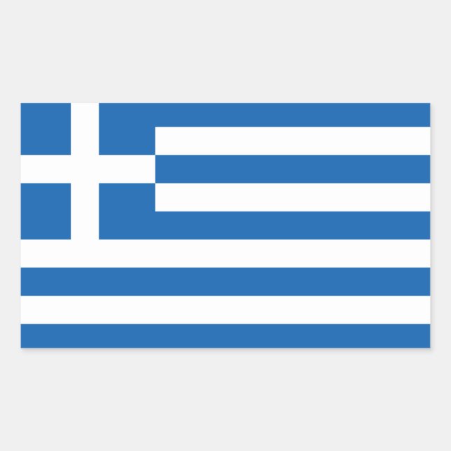 Greece Flag Sticker (Front)