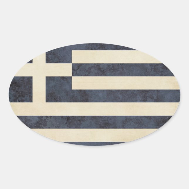 Greece Flag Stickers (Front)