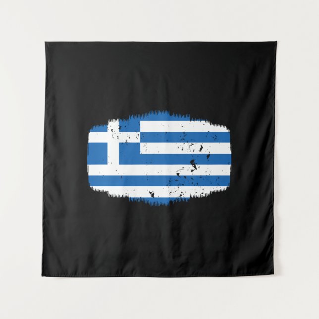 Greece Flag Tapestry (Front)
