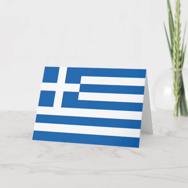Greece flag thank you card (Front)