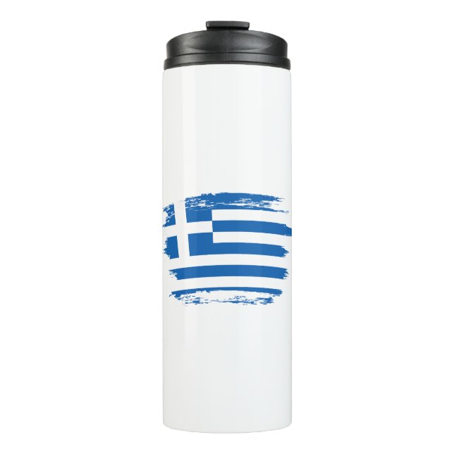 Greece flag thermal tumbler (Front)