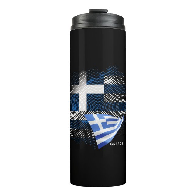 Greece flag thermal tumbler (Front)